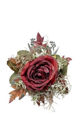 Fink Petitbouquet Rose, Bohemian, rot Höhe 15, Breite 20cm 184108