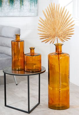 Gilde Vase "Arturo" Glas gelb 39972