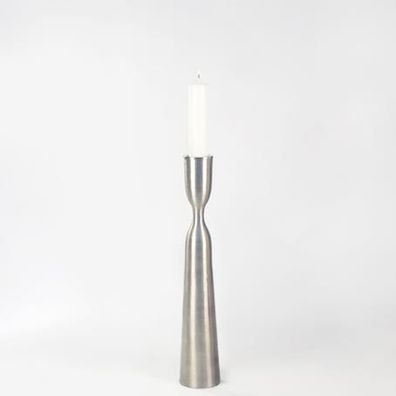 Lambert Zaza Stehleuchter Aluminium gebürstet, vernickelt, passende Kerzen D 5 cm ...