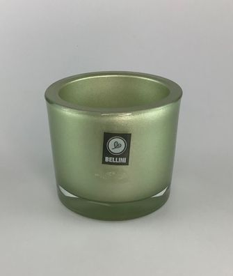 Bellini Teelicht Marit rund 9cm metallic grün