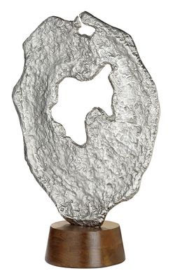 Gilde Skulptur "Volante" Skulptur aus Aluminium, Sockel aus Mangoholz Breite 39,0 ...