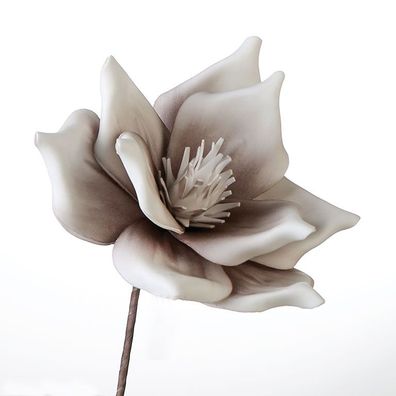 Casablanca Foam Flower Lagarto taupe/ weiss 1 Blüte Höhe: 40 cm Ø 18 cm 38232