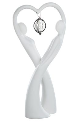 Gilde Skulptur Paar "Schwungvoll" Keramik creme 30980