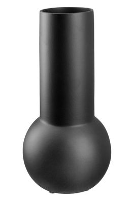 Gilde Keramik Vase " Quantum " matt schwarz VE 2 28844