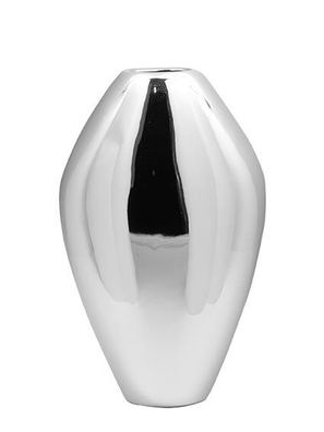 Gilde Bauchige Vase "Mirage" platin Länge 10,0 cm Breite 19,0 cm Höhe 30,0 cm 43617