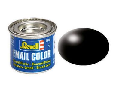 Revell 32302 Revell Enamel schwarz, seidenmatt