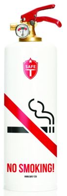 SAFE-T Design ABC 1 kg Feuerlöscher Pulver-Löscher inkl. Manometer NO Smoking SL1523
