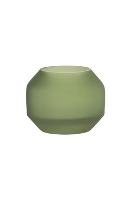 Fink EILEEN Vase, Teelichthalter, matt grün Höhe 9, Ø 11cm 116103