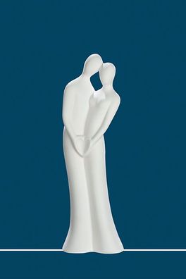 Gilde GILDE Sculpture Paar "Liebesbeweis" creme H: 31.50 cm B: 10 cm T: 7.5 cm 30334