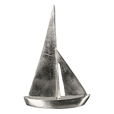 Casablanca Segelboot "Bake" Aluminium . silberfarben . Antikfinish mit leichter ...