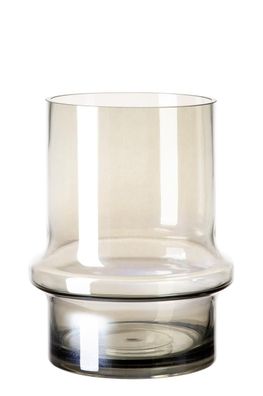 Fink KENZA Glas, Vase, hellgrau Höhe 21,5cm, Ø 16,8cm 115360