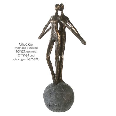Casablanca Skulptur Encourage Poly, bronzefarb Höhe: 37 cm Breite: 20 cm Ø 11 ...