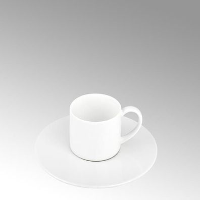 Lambert Serene, Espressotasse rund Fine Bone China, weiß D 6 cm, H 5 cm 21546