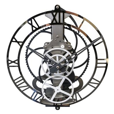 Casablanca Uhr Mechanic silber/ grau, Metal/ ABS Tiefe: 12 cm Ø 34 cm 50193