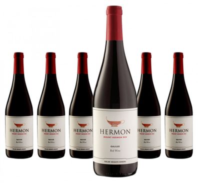 6 x Golan Heights Winery Hermon Mount Hermon Red – 2022
