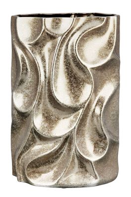 Gilde Vase "Relief" antik silberfarben, wasserdicht Europäische Herstellung H: 37 ...