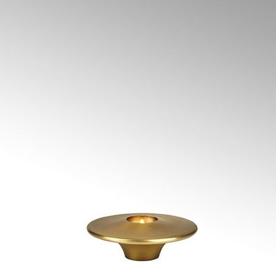 Lambert Norbu Teelichthalter goldfarbig H4,5 x D14cm 40676