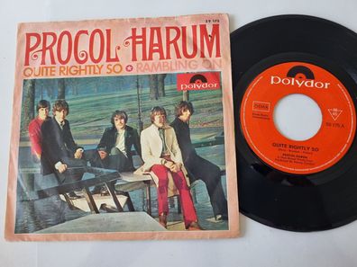 Procol Harum - Quite rightly so 7'' Vinyl Germany