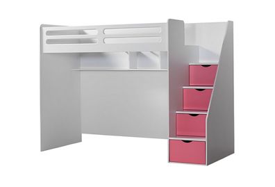 Hochbett Smarti in Pink