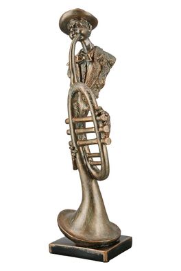 Gilde Poly Skulptur " Trompetenspieler " 37420