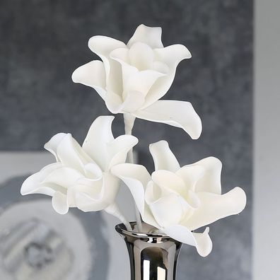 Casablanca Foam Flower Rumba weiss, m.3 Blüten L.43cm Höhe: 43 cm 38056