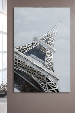 Gilde 3D Bild "Eiffelturm" grau, silberfarben 38207