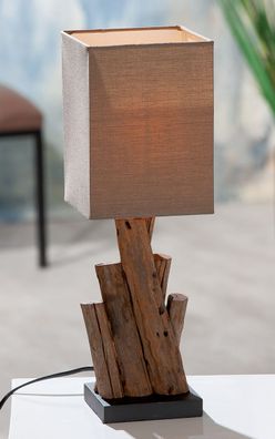 Gilde Lampe "Twigs" Holz braun, natur 42154