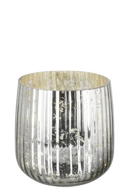 Fink DARCY Windlicht, Glas, antik silber Ø 18, Höhe 18 115352