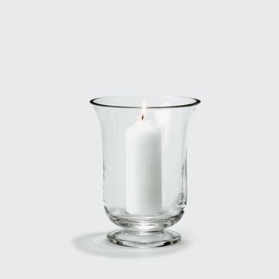 Lambert Mallorca Windlicht klein Glas klar, H 19 cm, D 15 cm, für Kerze: D 5 cm, ...