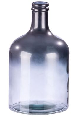 Gilde Vase "Douro" silberfarben metallic mit Farbverlauf, aus recyceltem Glas ...