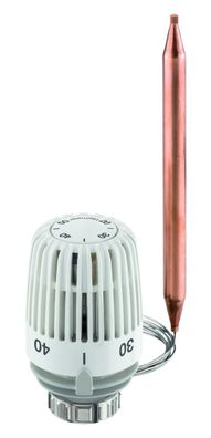 Heimeier Thermostat-Kopf mit Wärmeleitsockel und Spiralfeder, 20 -50 Grad 2m 6402-...