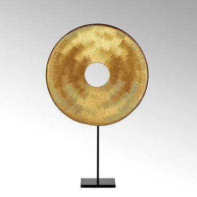 Lambert Raidon Objekt Aluminium/ Eisen gold, graphit D34 cm 40967