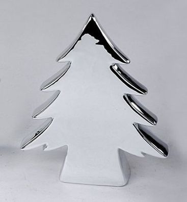 Formano Deko-Baum 23x28 cm Festival silber