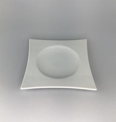 Rosenthal Teller quadratisch Beilagenteller Porzellan weiß D:18,5cm