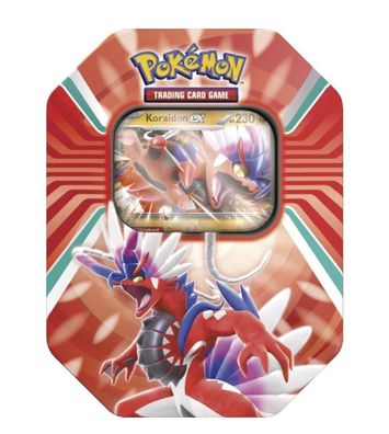 Pokemon Karten Pokémon Cards Tin Box # 108 Koraidon EX DE