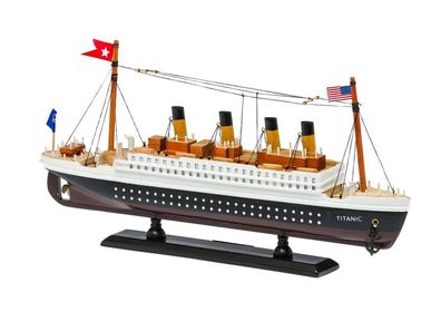 Modellschiff Titanic Modell Schiff Holz 35cm Maritime Dekoration kein Bausatz