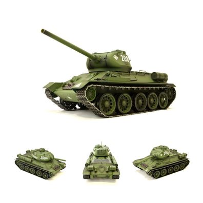 RC Panzer Russischer T-34/85 1:16 Heng Long, Rauch, Sound, Metallgetriebe