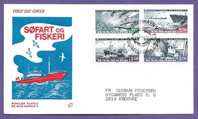FDC Dänemark Fischerei und Schiffahrt 4.9.1984