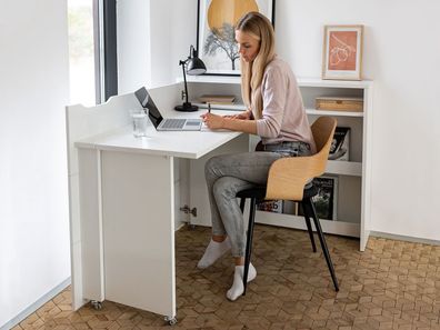 Schreibtisch Work Concept W01 Eckschreibtisch Computertisch im Schrank Bürotisch