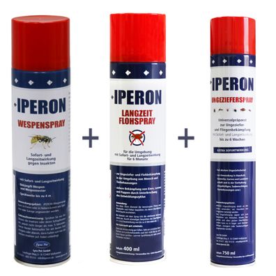IPERON® Ungezieferspray & Flohspray & Wespenspray im Set