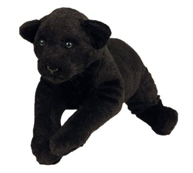 Schwarzer Panther Plüschtier 60 cm liegend Kuscheltier