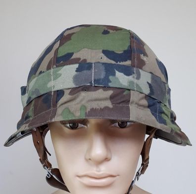 Schweizer Armee Stahlhelm M 71 Gr. 57-58 mit Helmbezug