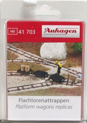Auhagen H0 41703 Bausatz Flachloren (Attrappen) - OVP NEU