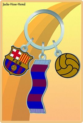 FC Barcelona Schlüsselanhänger Traditionswappen Logo Ball Schal FCB NEU