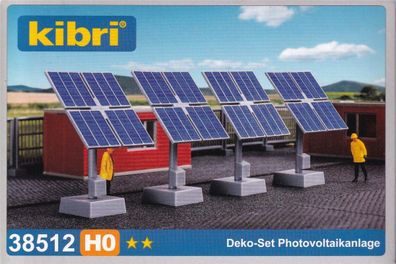 Kibri H0 38512 Bausatz Deko-Set Photovoltaikanlage - OVP NEU
