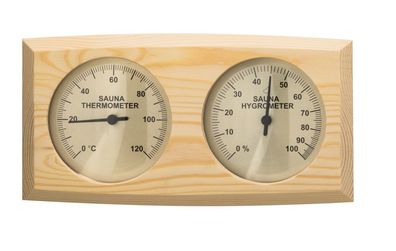 Sauna Thermometer Hygrometer Messgeräte Kombi Klassik Klimamesser Holz