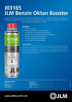 JLM Oktan Booster - 250 ml