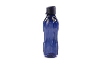Tupperware 2. WAHL To Go Eco 500 ml dunkelblau Clipverschluss Trinkflasche Öko ...