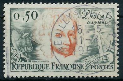 Frankreich 1962 Nr 1398 zentrisch gestempelt X62D4DE