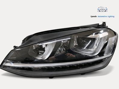 Scheinwerfer VW GOLF 7 R20 BI-XENON MIT LED Kurvenlicht LINKS TOP Zustand !
